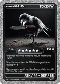 crow with knife Token - MOC ARCANA