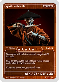 ryoshi with knife Token - MOC ARCANA